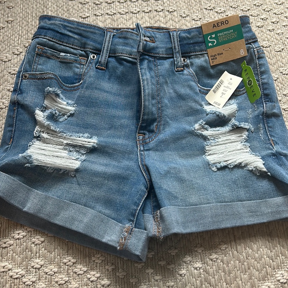 AEROPOSTALE HIGH RISE MIDI 3” NEW WITH TAGS